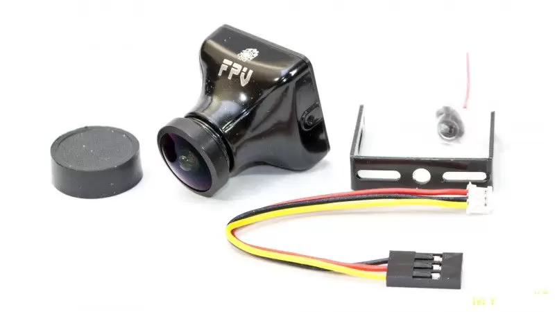 Курсовая видео камера для FPV полетов с кнопкой OSD DC5V-15V NTSC PAL Swtichable