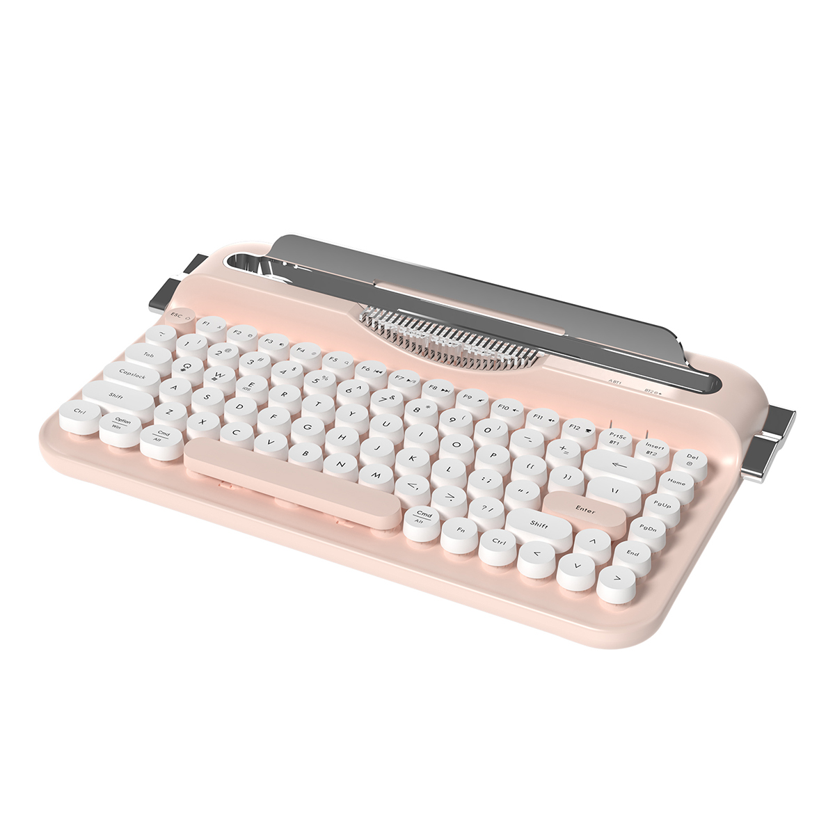 Компьютерная клавиатура AJAZZ AF84 (бело-розовая)