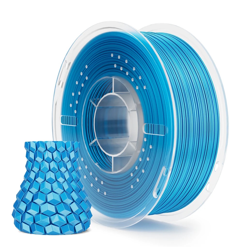 Филамент Elegoo PLA Silk, 1.75 мм, 1 кг, небесно-голубой шелк