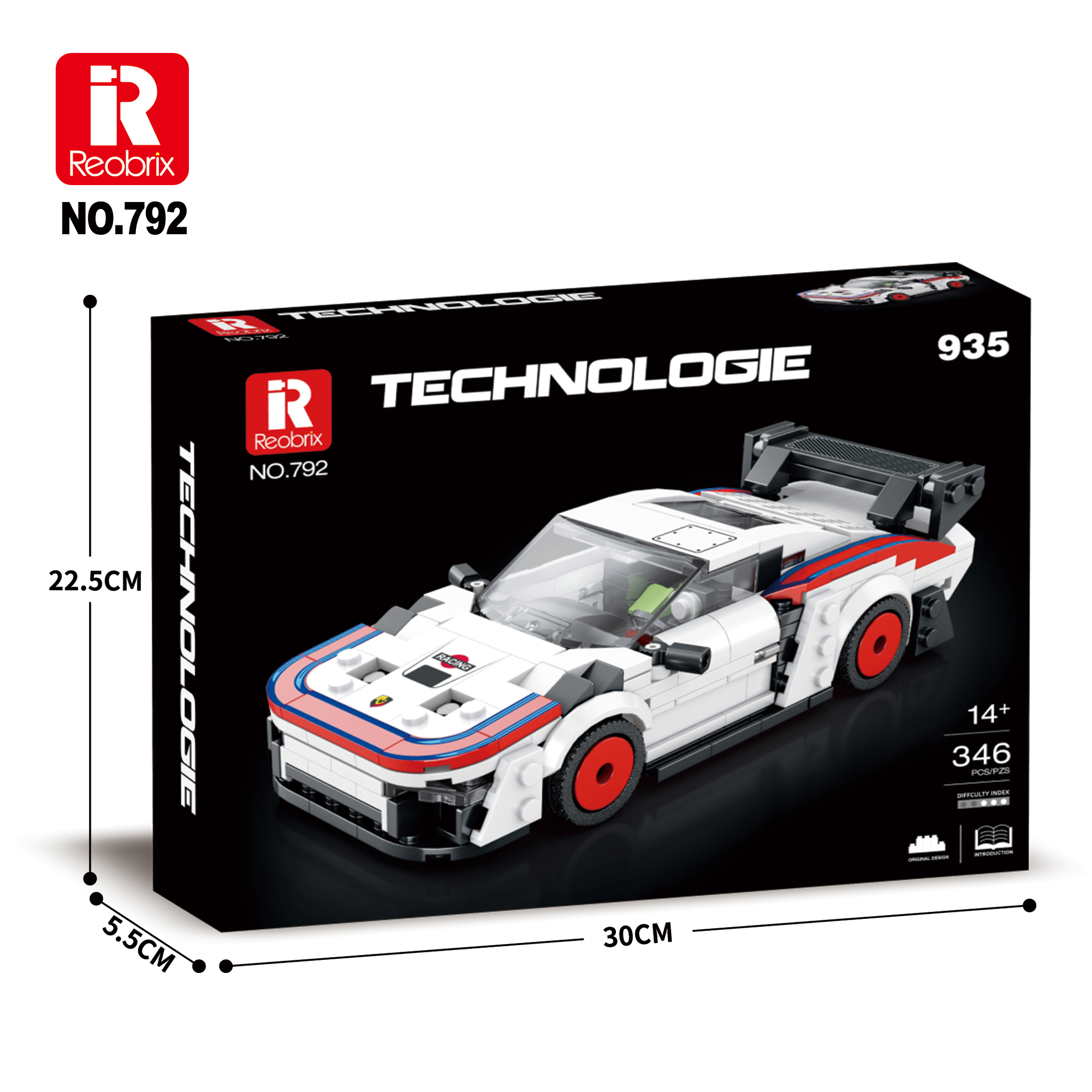 Конструктор Гоночный автомобиль Reobrix 792
