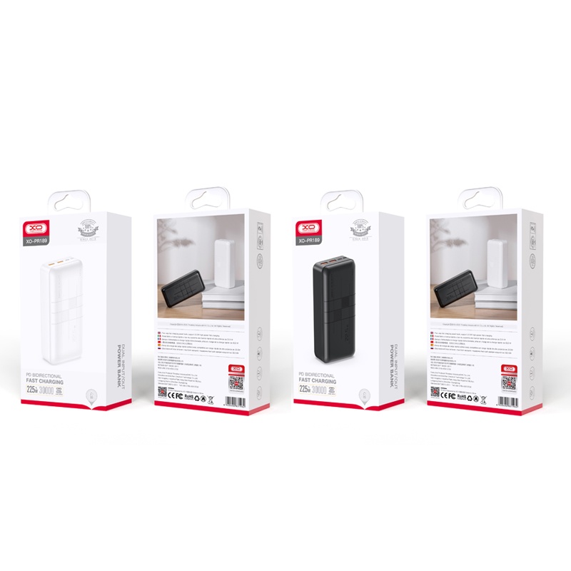 Мобильное устройство для быстрой зарядки PD20W+QC22.5W 30000мАч PR189