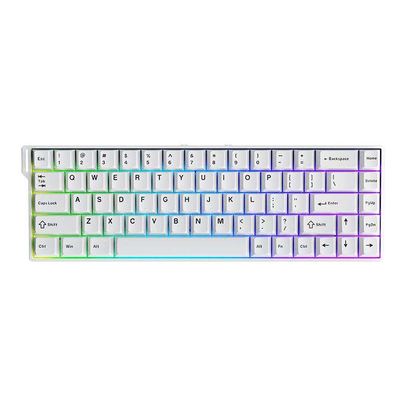 Проводная игровая клавиатура AJAZZ AK680 V2 Ice Island Switch (белый)