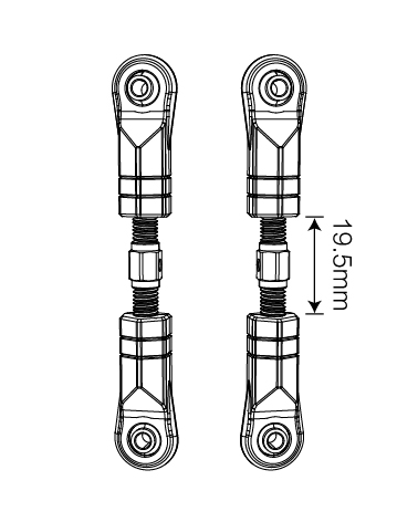 Поворотная рейка для MJX 1/7 (P73200)