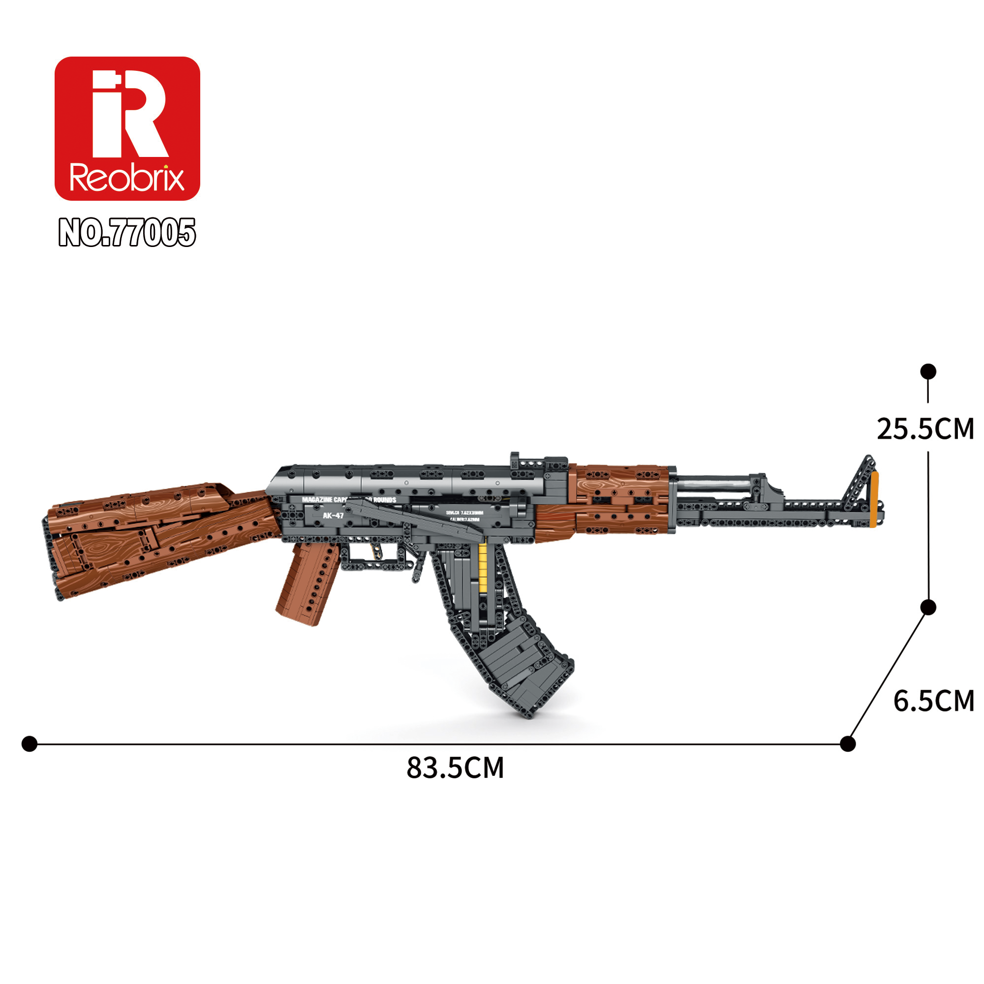 Конструктор Штурмовая винтовка АК-47 Reobrix 77005