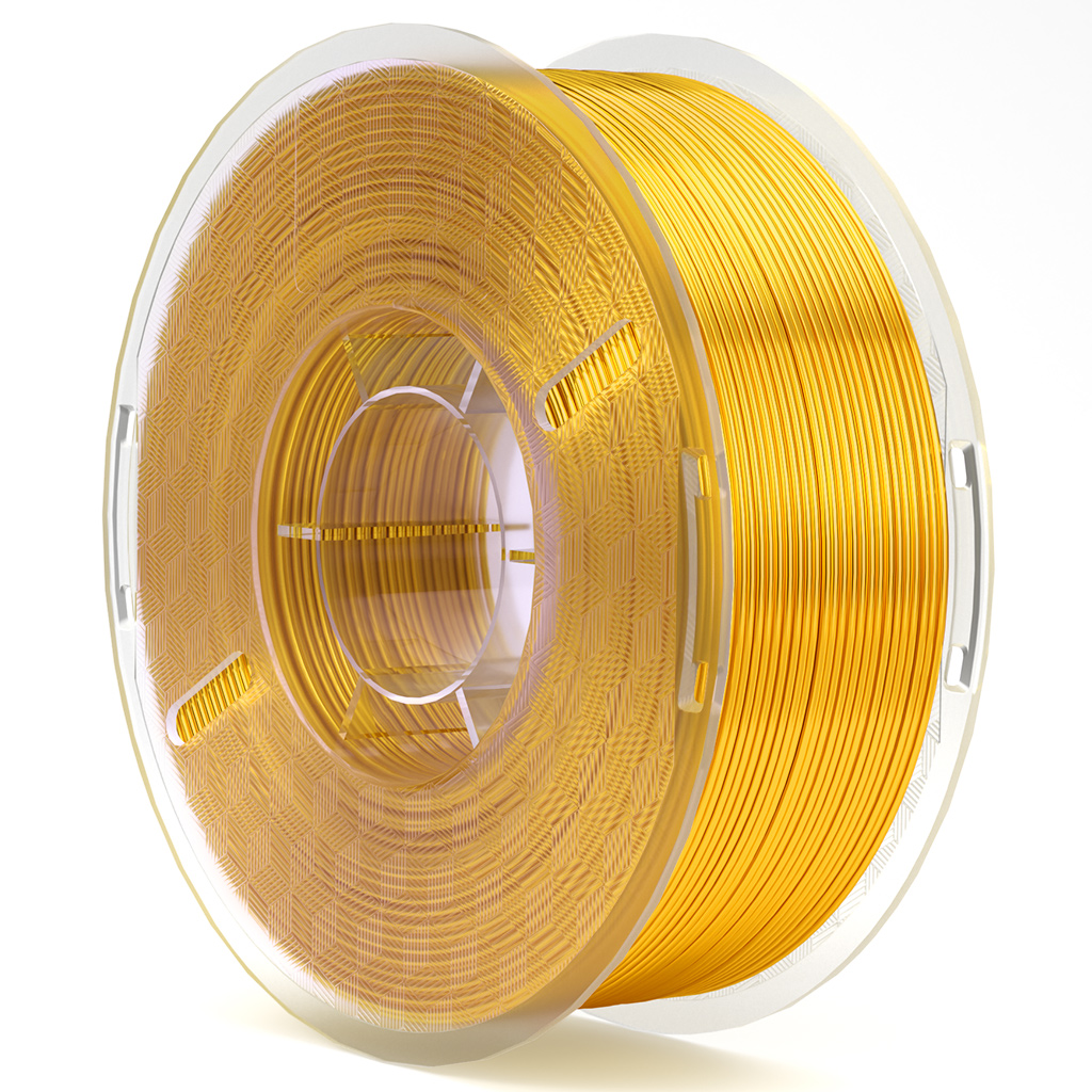 Филамент Elegoo PLA Silk, 1.75 мм, 1 кг, золотой шелк