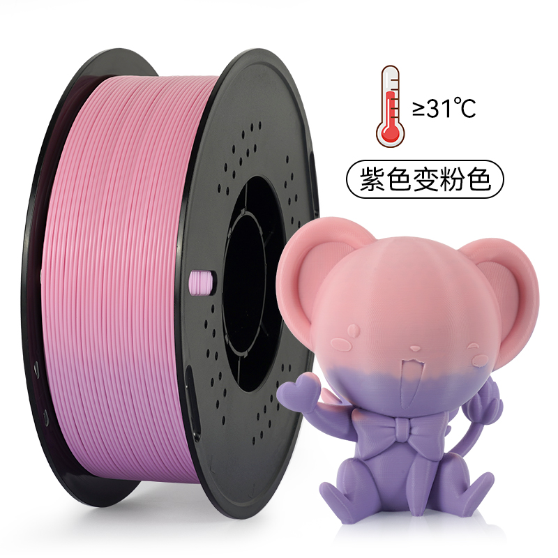 Филамент Kingroon Temperature Changing PLA Purple-Pink 1.75mm 1KG