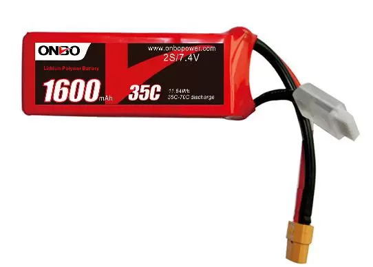Литиевый аккумулятор Onbo 1600mAh 2S (35C)