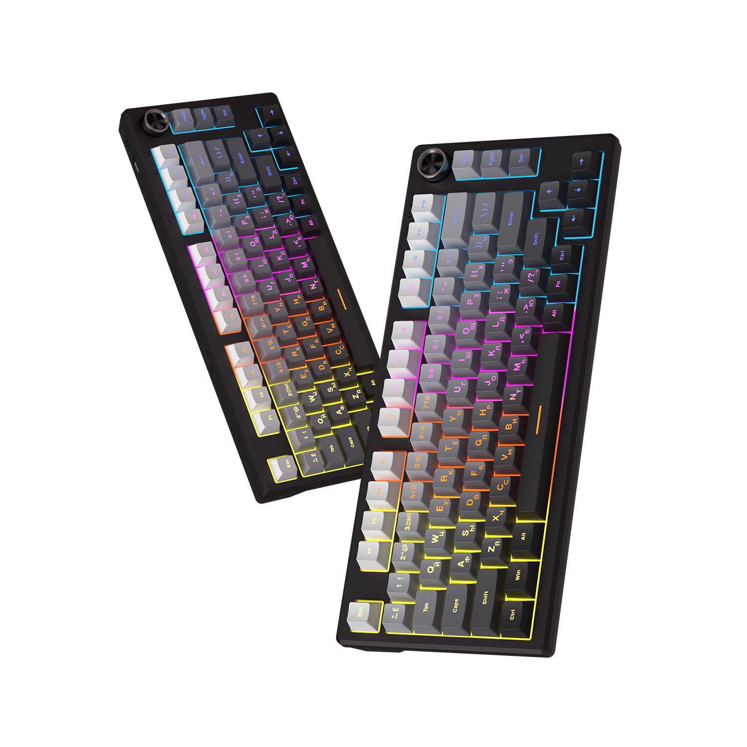 Проводная игровая клавиатура FURYCUBE IP75 (градиент/серый)