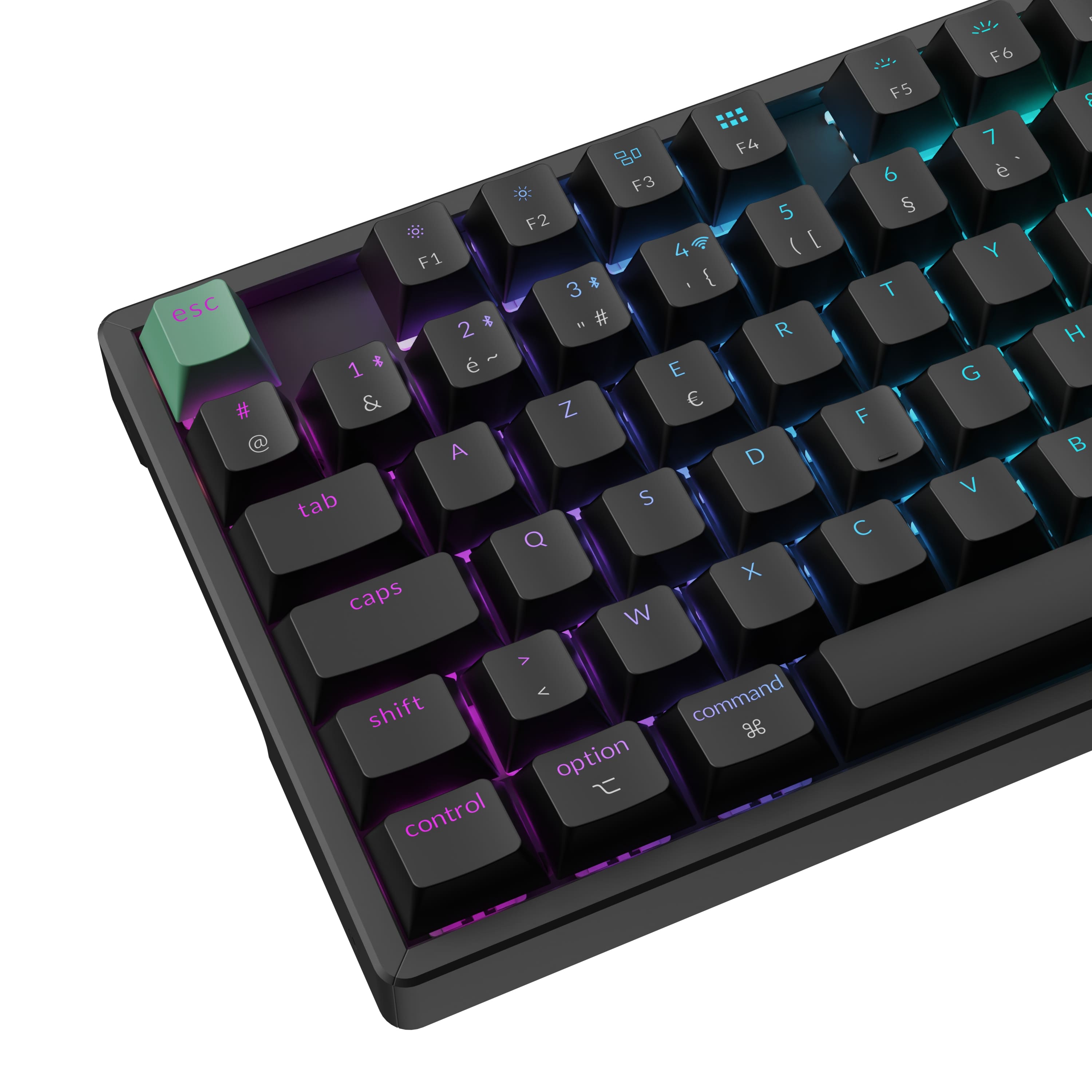 Компьютерная клавиатура Keychron K8 HE RGB Nebula Switch (K8H-J1) черная