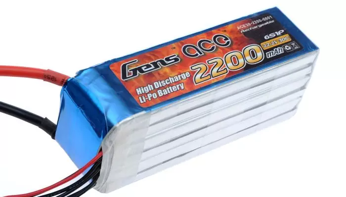 Литиевый аккумулятор Gens Ace 2200mAh 6S (30C)
