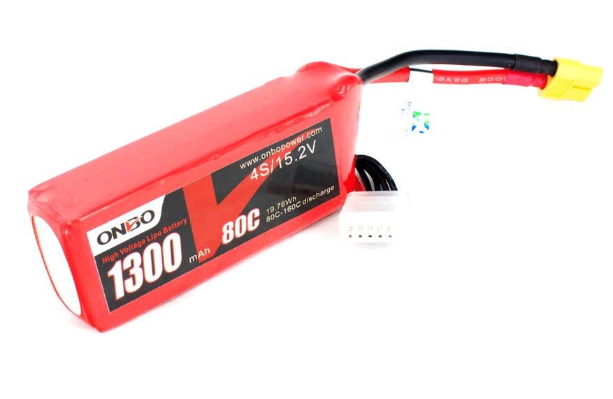 Литиевый аккумулятор Onbo 1300mAh 4S (80C)