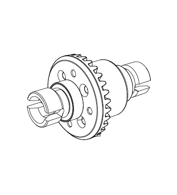 Дифференциал в сборе для MJX 1/16