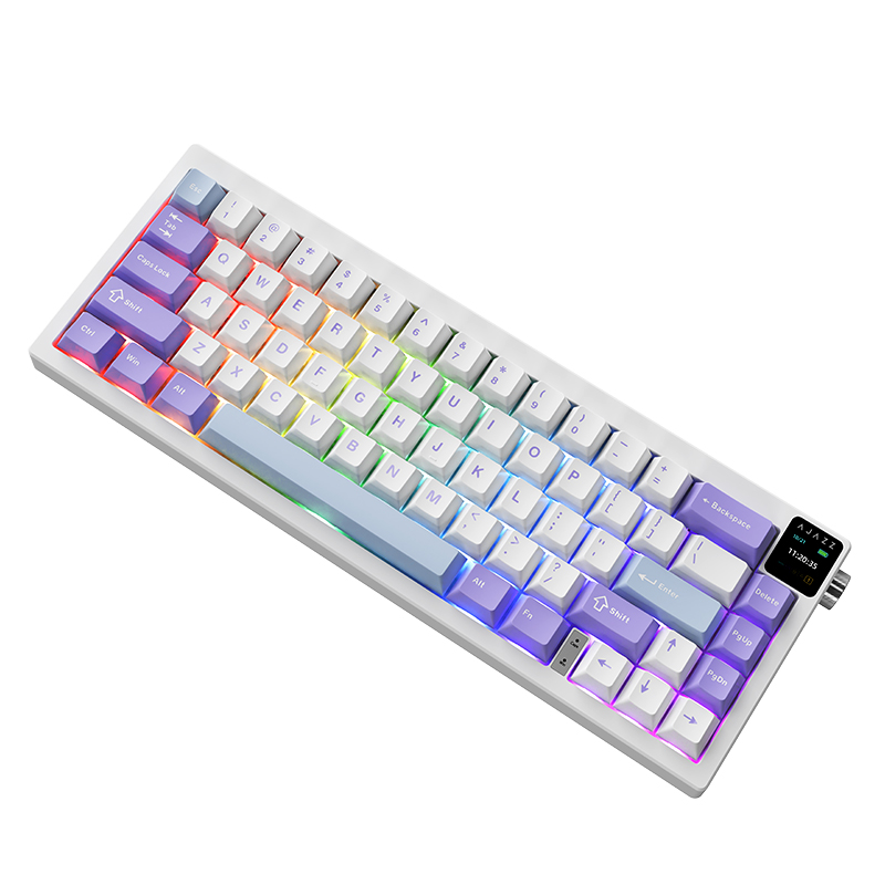 Беспроводная игровая клавиатура AJAZZ AK650 Flying Fish Switch (фиолетовый/белый/синий)