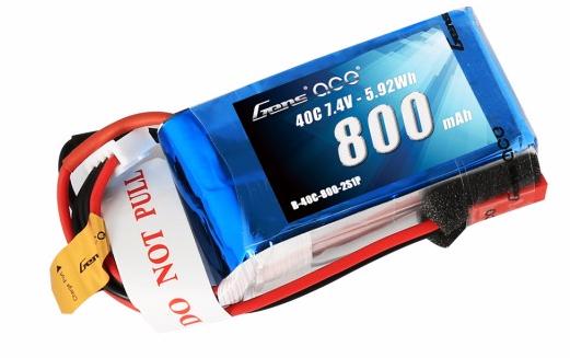Литиевый аккумулятор Gens Ace 800mAh 2S (40C)