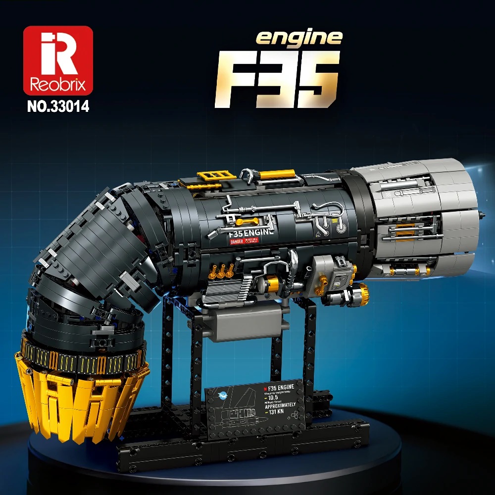 Конструктор Двигатель F-35 Reobrix 33014