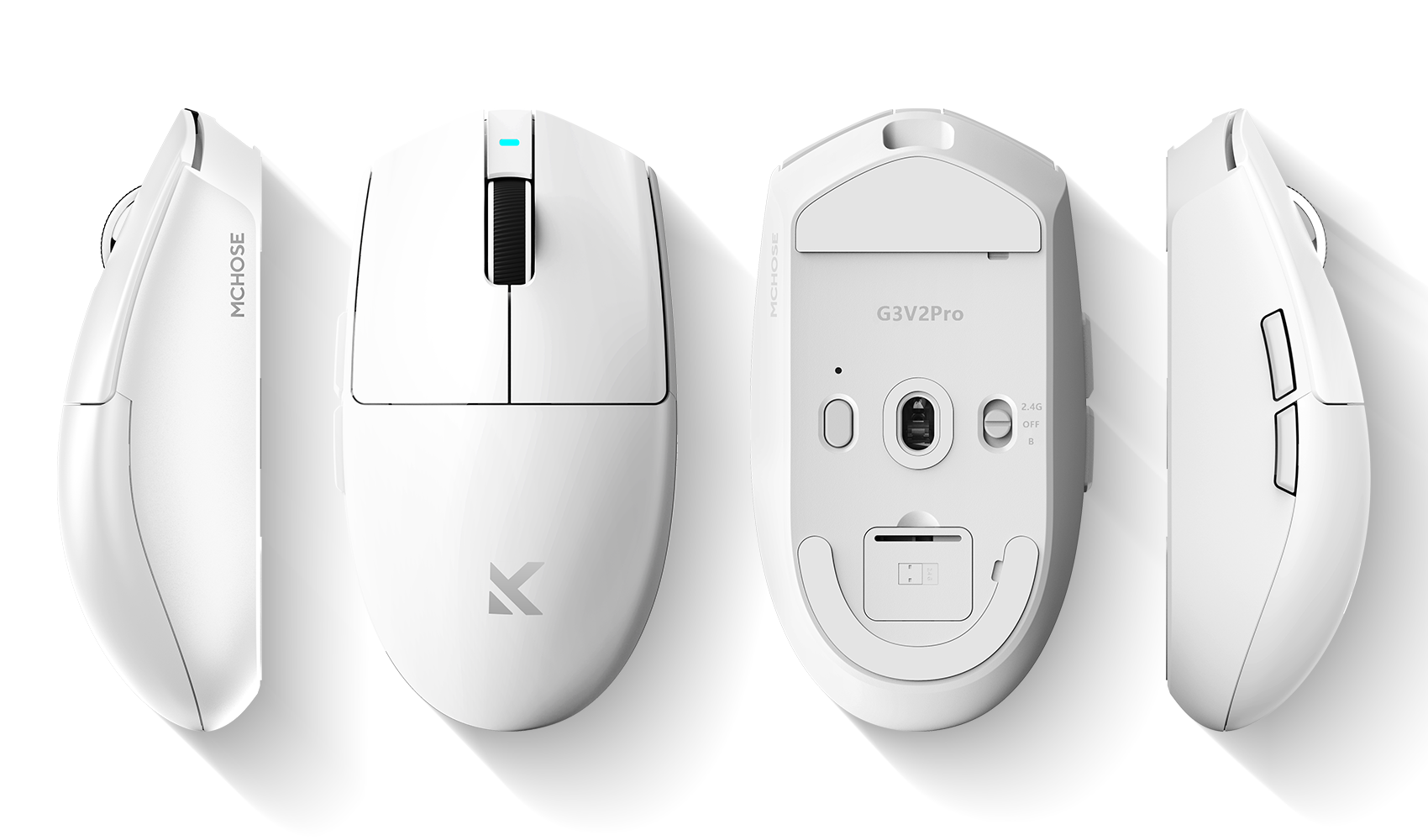 Компьютерная мышь MCHOSE G3 V2 Pro белая (MC-G3V2-7)