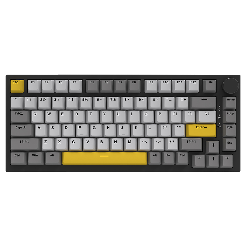 Проводная игровая клавиатура AJAZZ AK820 MAX Magnetic Switches (черный/серый/желтый)