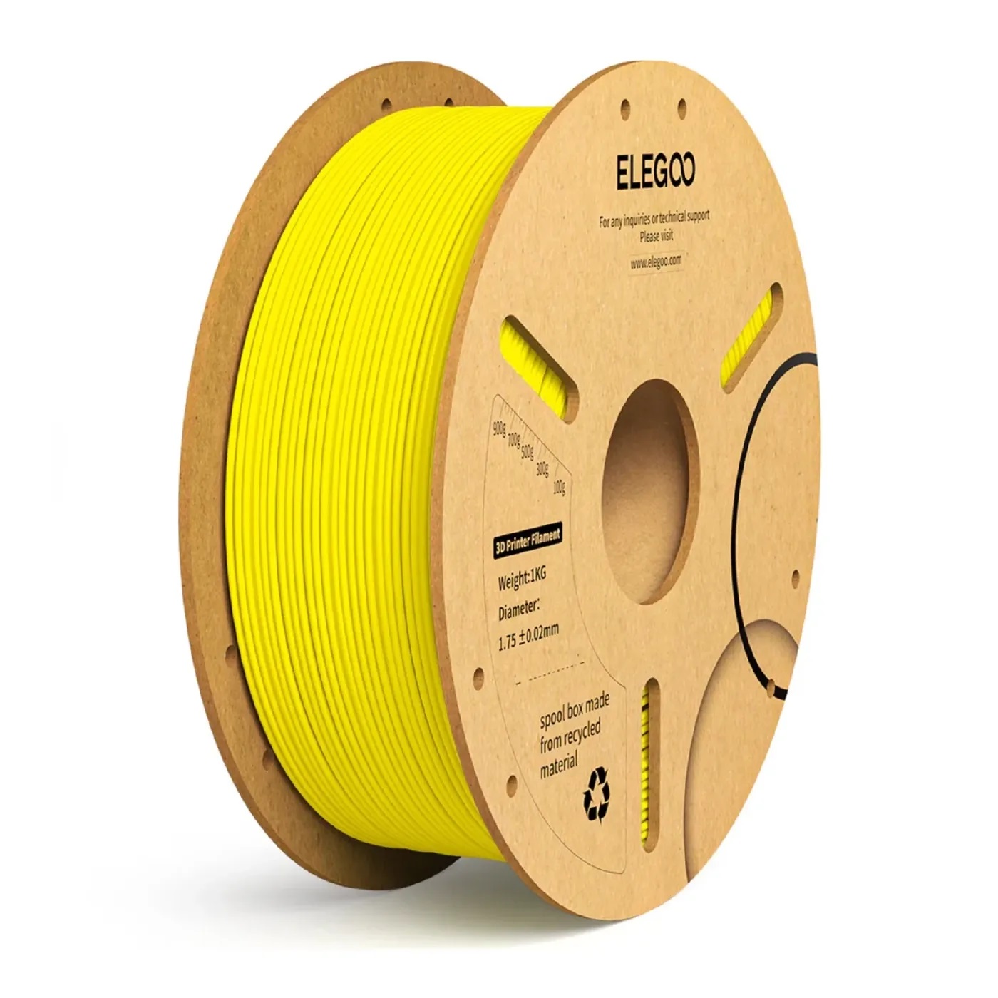 Филамент Elegoo PLA+, 1.75 мм, 1 кг, желтый