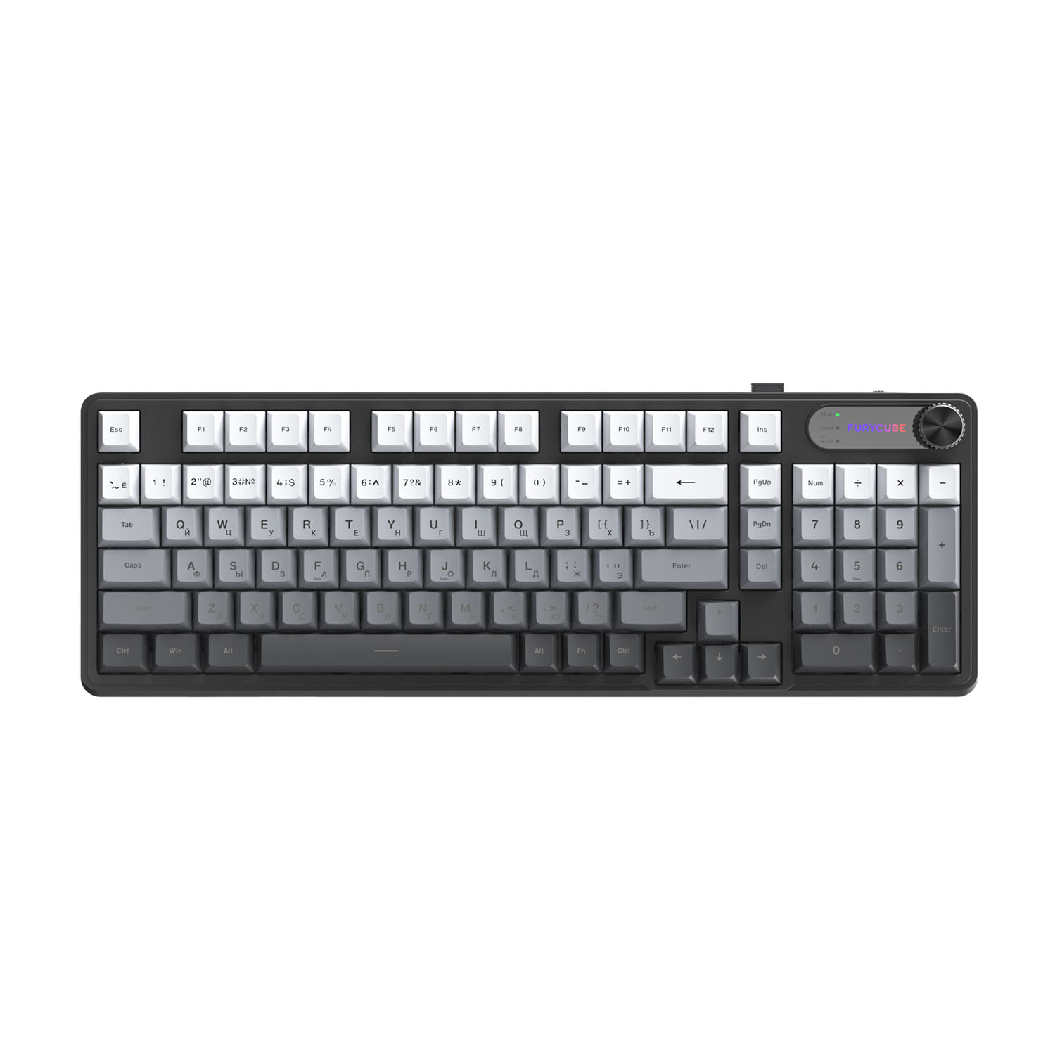 Беспроводная игровая клавиатура FURYCUBE IP98S PRO (градиент/серый)