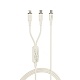 Дата кабель с Type-c на ip (27W)+Type-c (60W) 1.2m NB-Q262