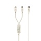 Дата кабель с Type-c на ip (27W)+Type-c (60W) 1.2m NB-Q262