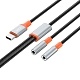 Переходник с Type-c на два 3.5 1.2m NB-R269B