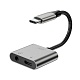 Переходник с Type-c на Type-c + 3.5mm 27W NB-R257B